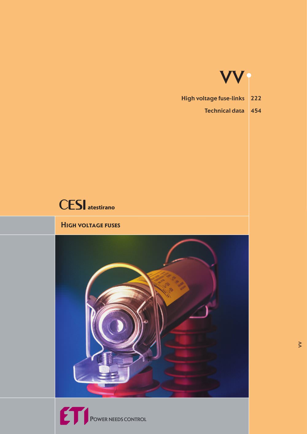 VV : HIGH VOLTAGE FUSE-LINKS - ETI