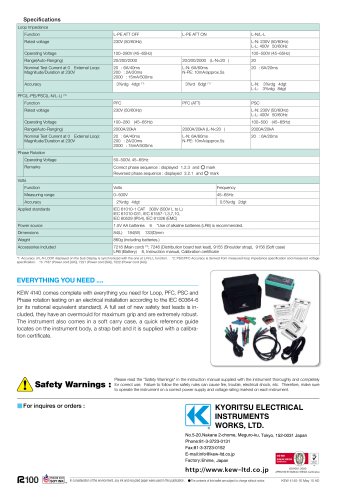 LOOP/PFC/PSC Tester 4140