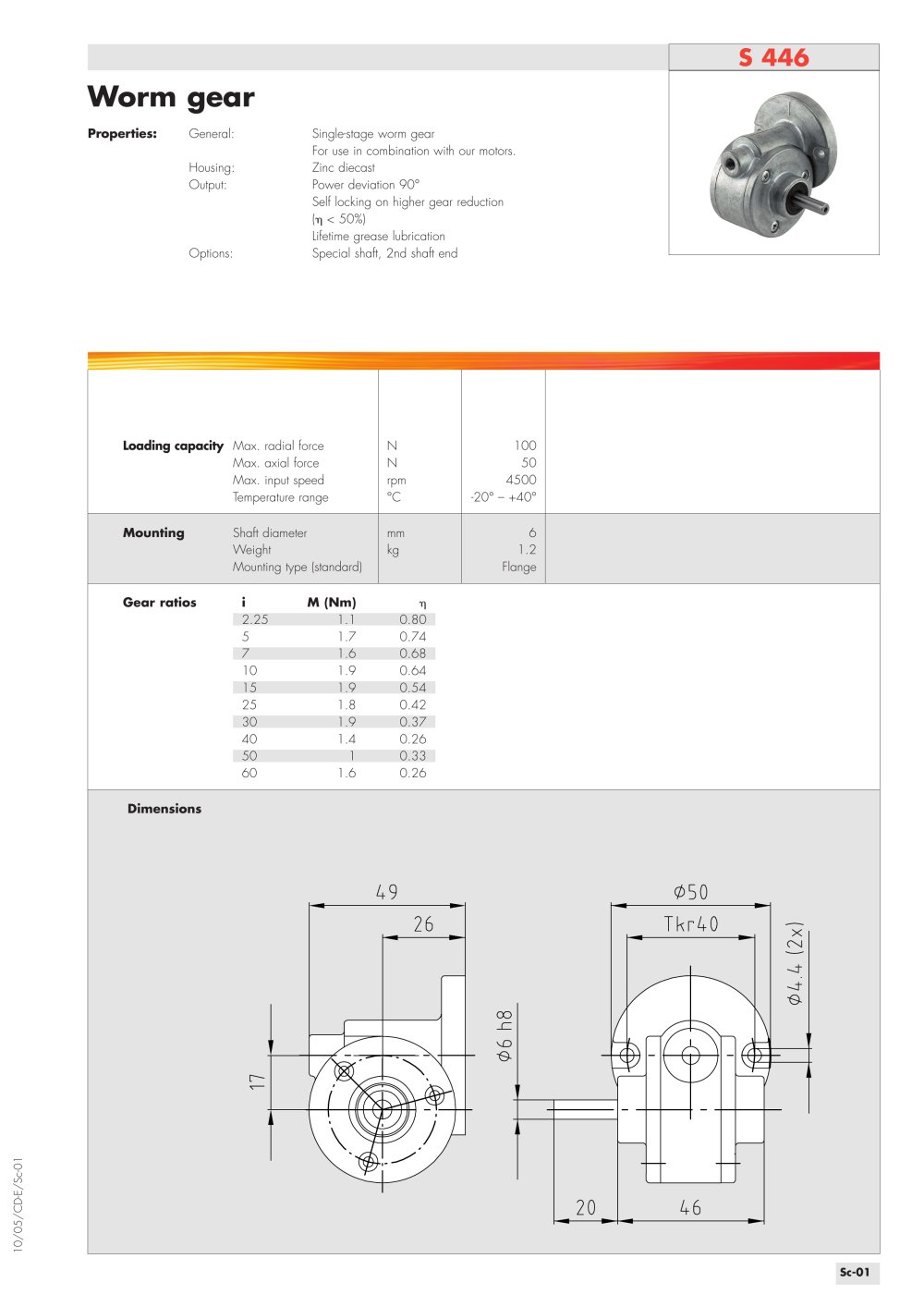 Worm gear - NECKAR