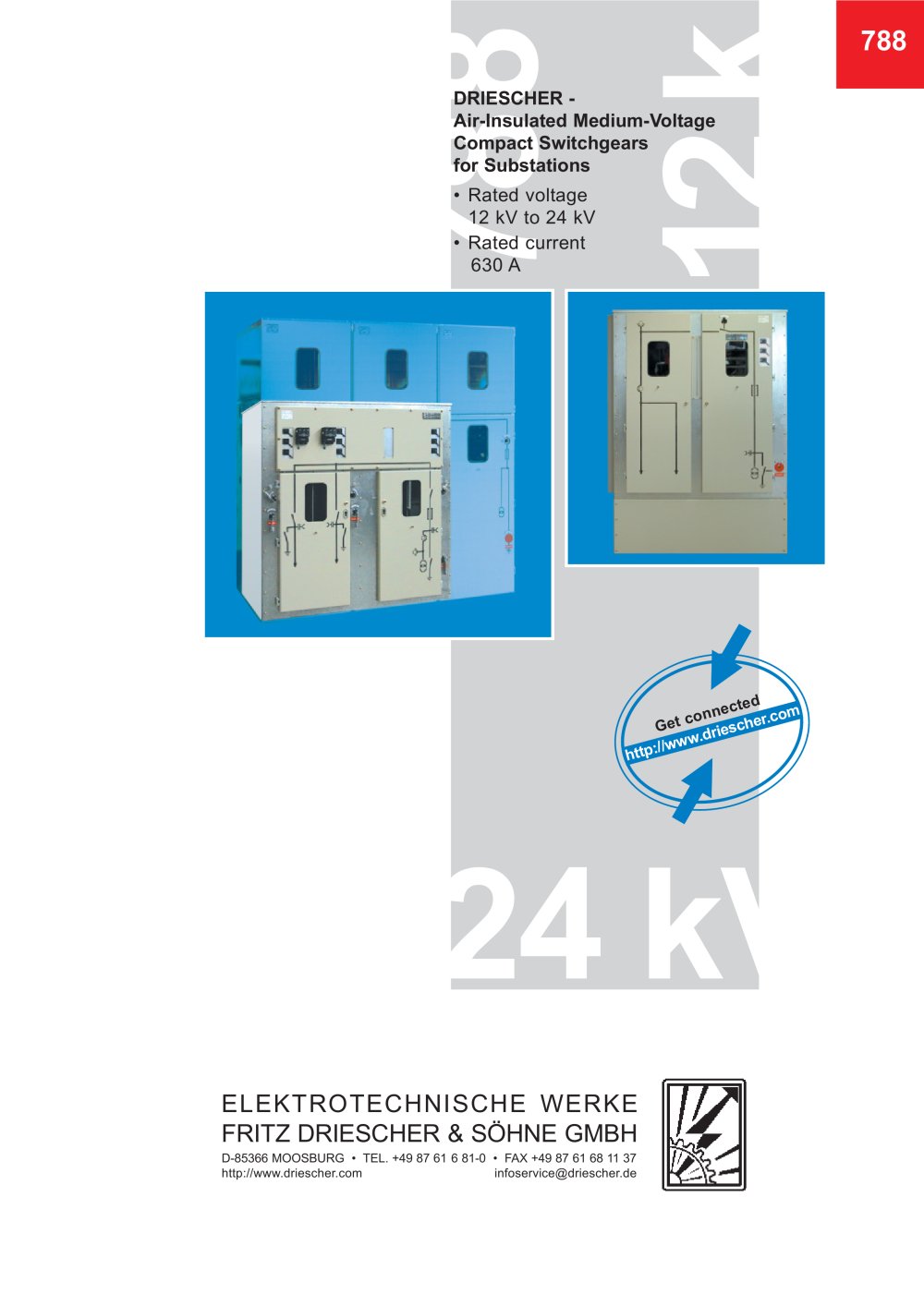 Air-Insulated Medium-Voltage Compact Switchgears for Substations - Driescher