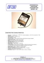 DIFFERENTIAL PRESSURE TRANSMITTER SERIES 750