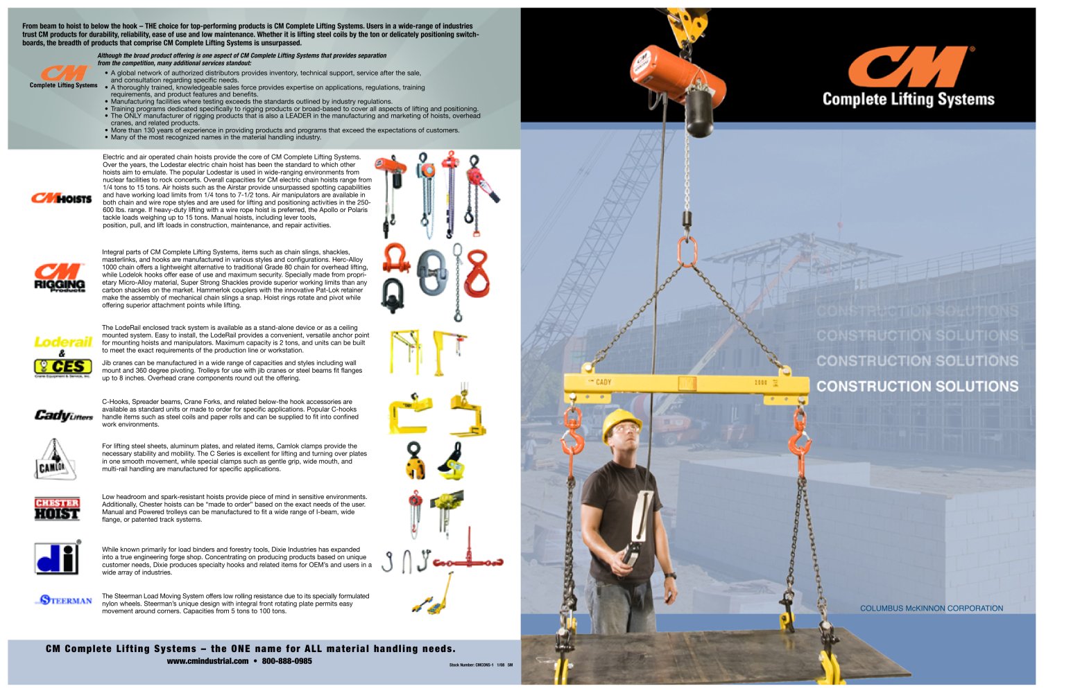 CM Comp Lifting Systems Construction Solutions - CM Industrial Products