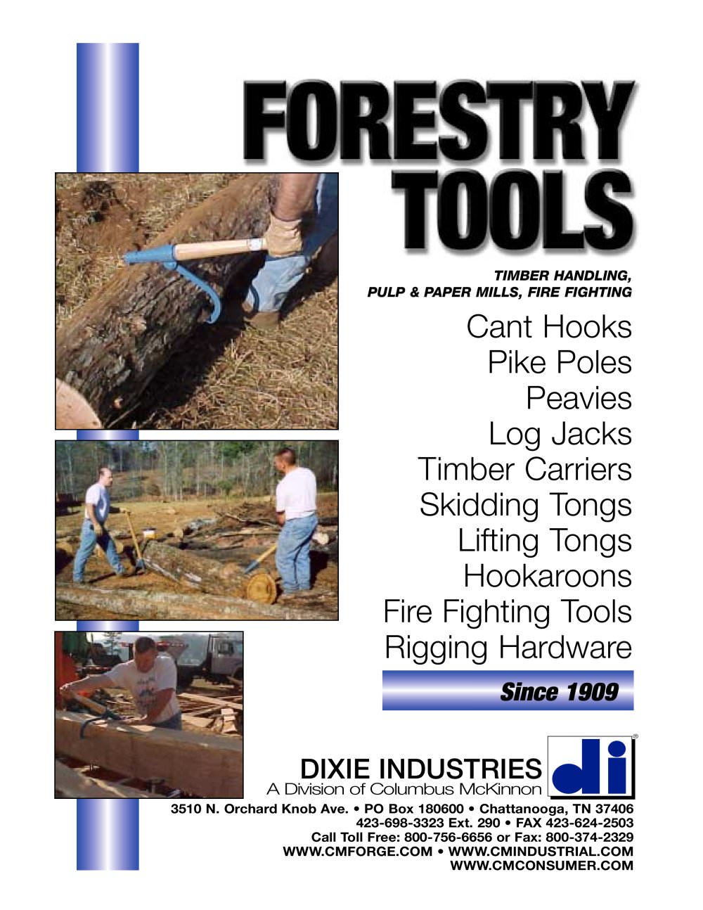 Dixie Forestry Tools Brochure - CM Industrial Products