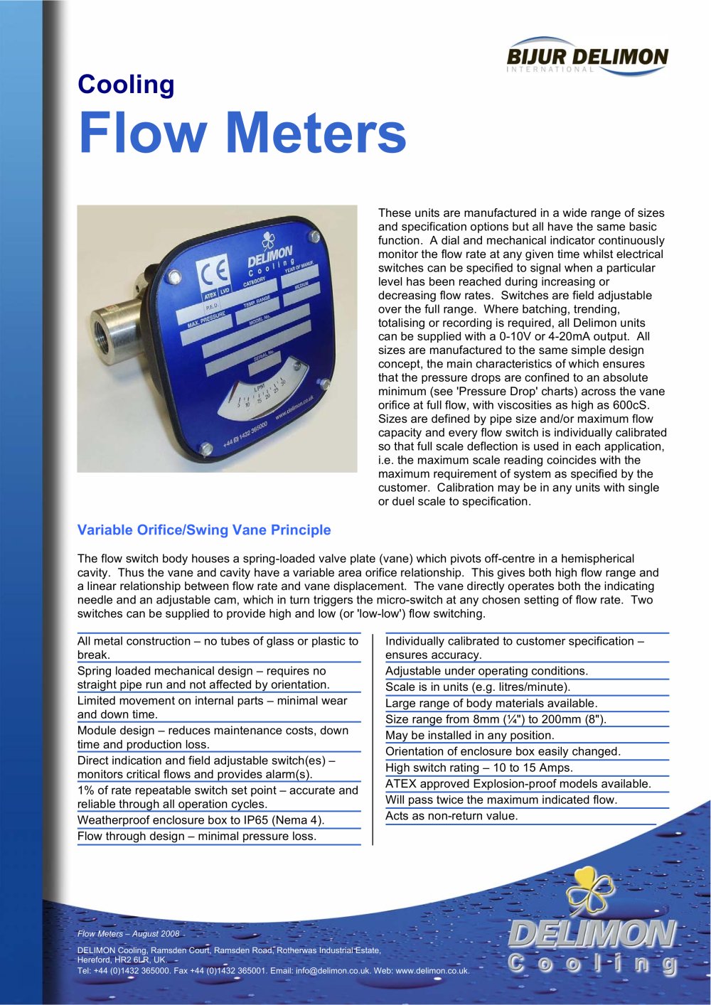 Flow Meters - Delimon