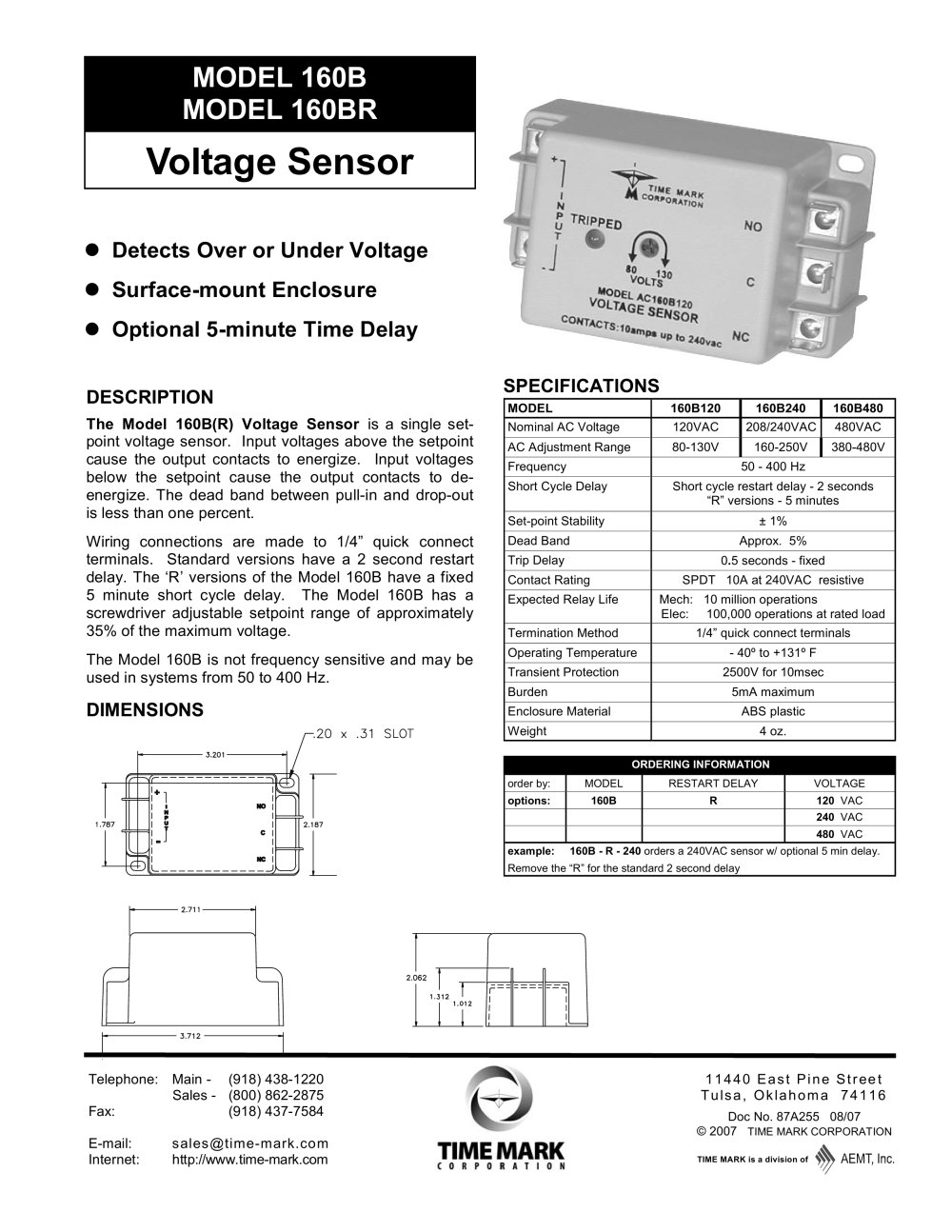 Voltage Sensor - Time Mark