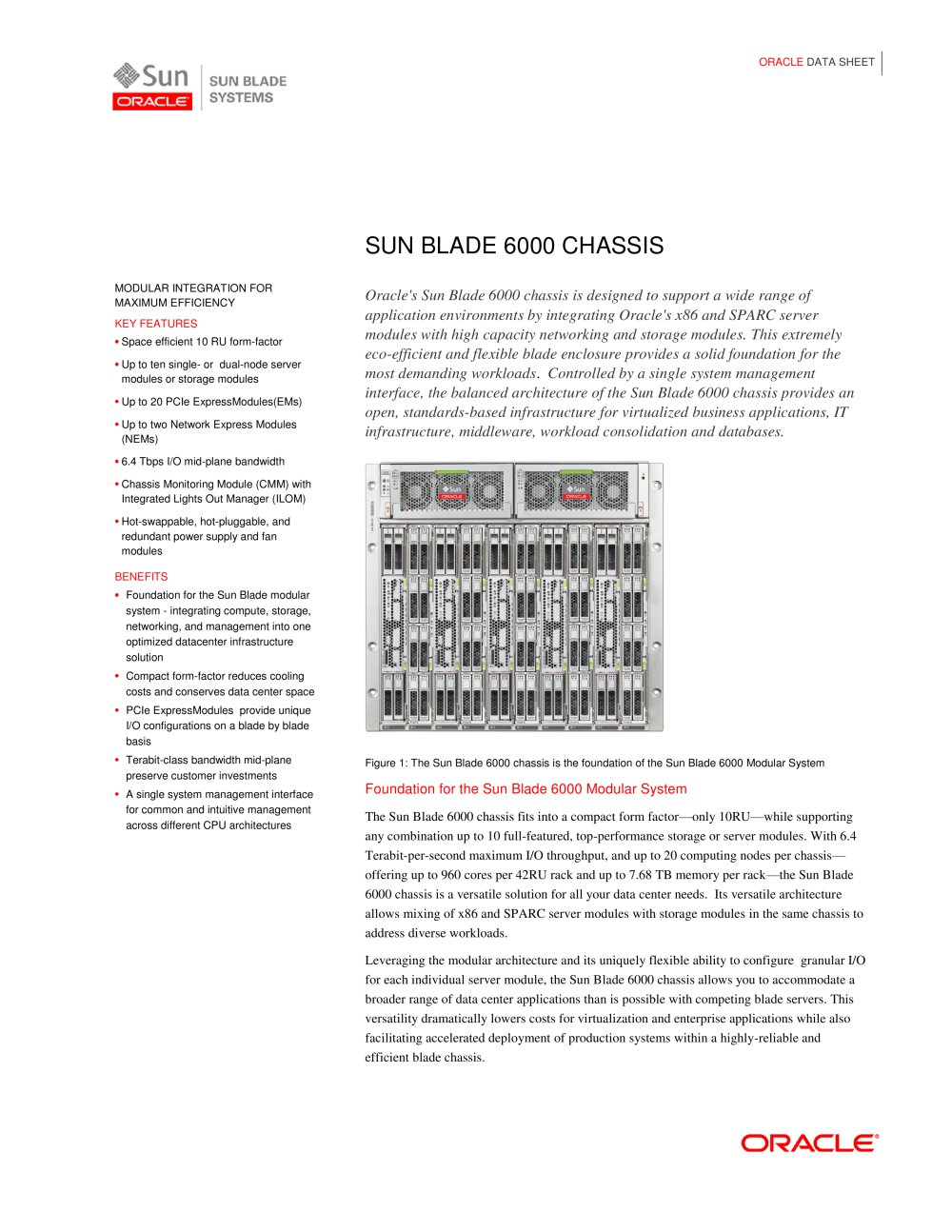 Sun Blade 6000 - Oracle
