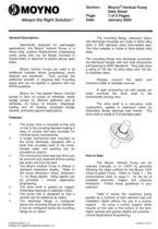 Moyno Vertical Pumps Datasheet