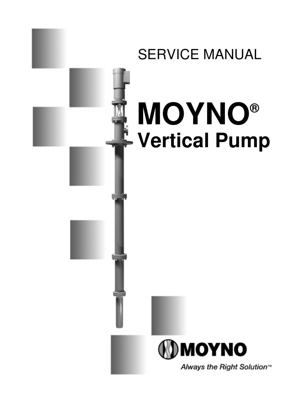 Moyno Vertical Pumps Service Manual - Moyno