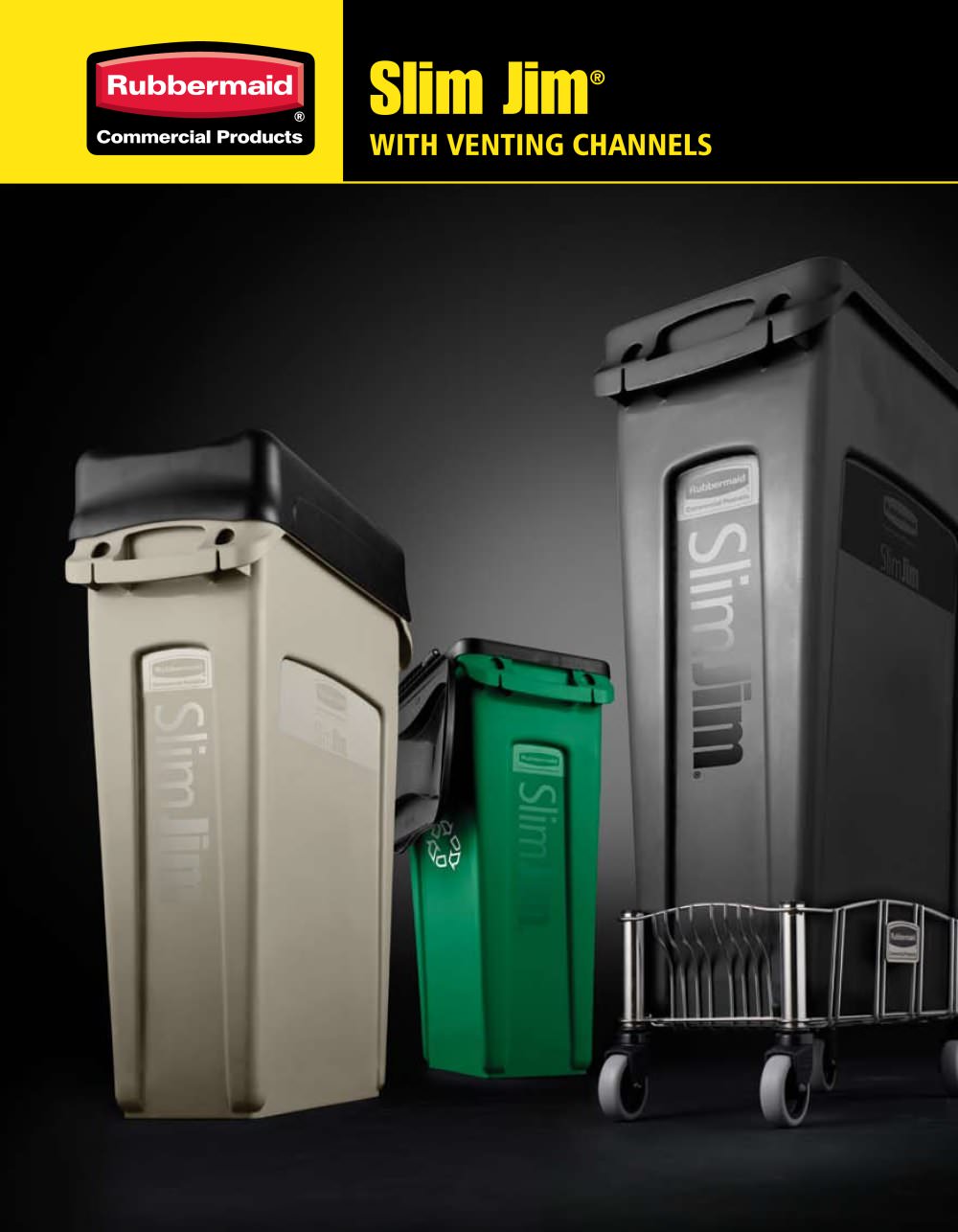 Slim Jim&reg; with Venting - Rubbermaid