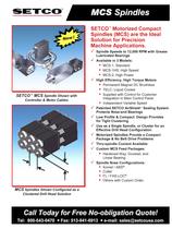 Setco - Motorized Compact Spindles (MCS)