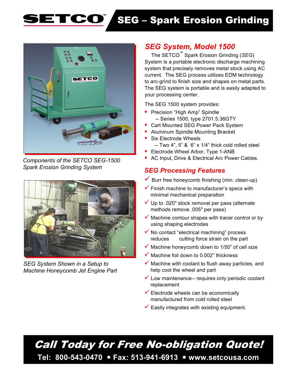 SETCO - 134405, 134371, 208570, 14640, 208482, 208510