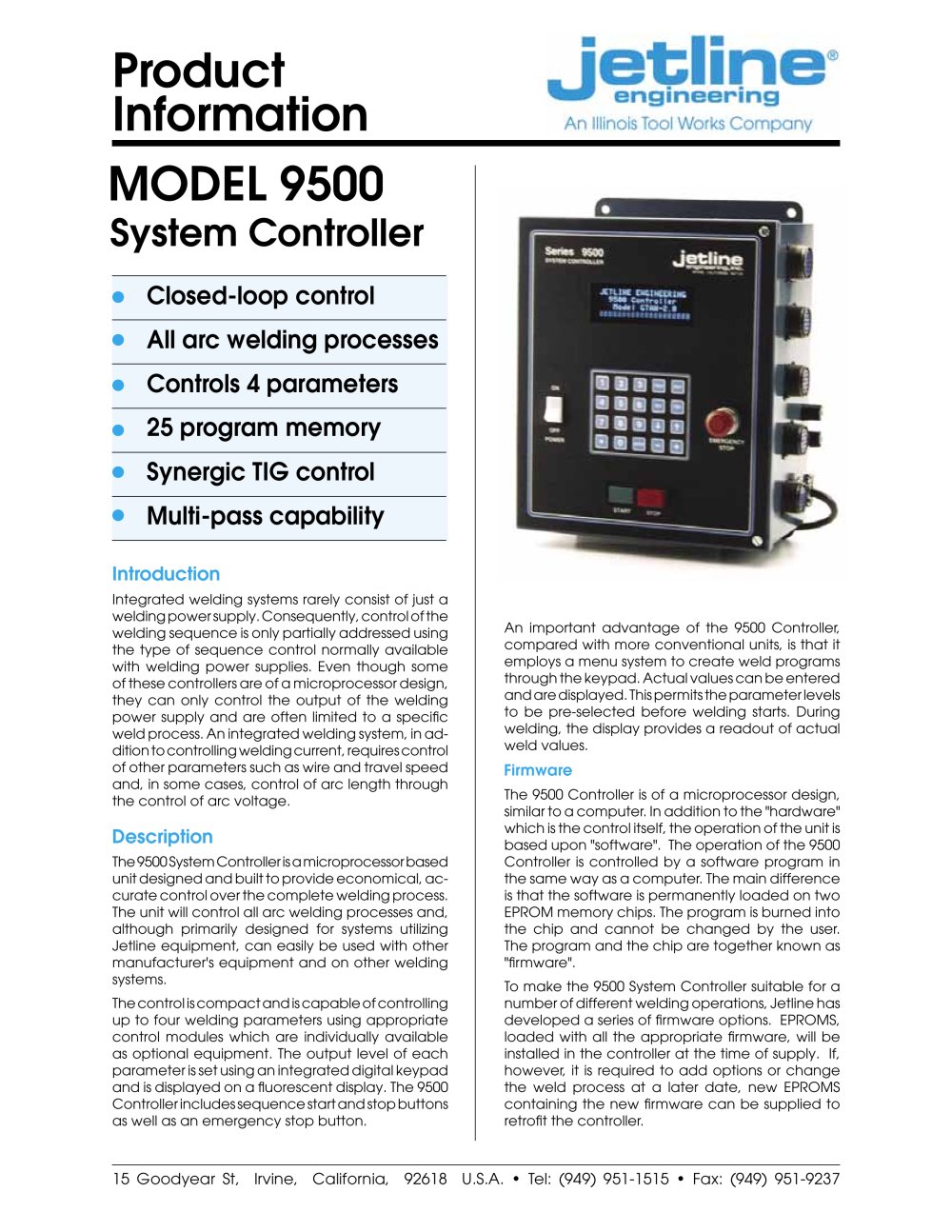 9500 System Controller - 1 / 4 Pages