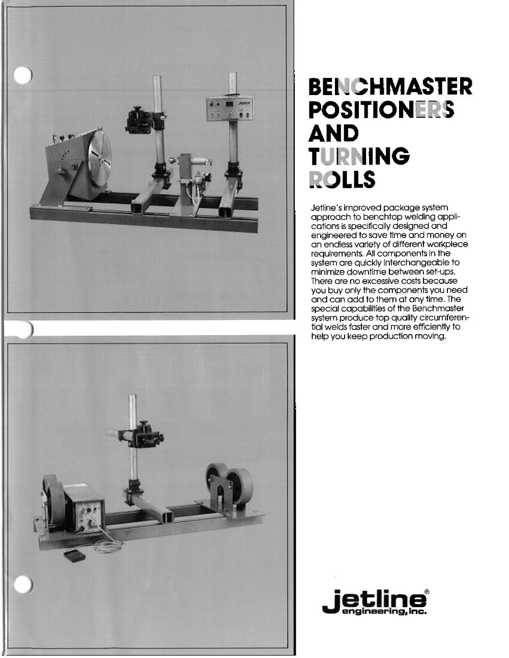Benchmaster Welding Positioners and Turning Rolls - Jet Line Engineering