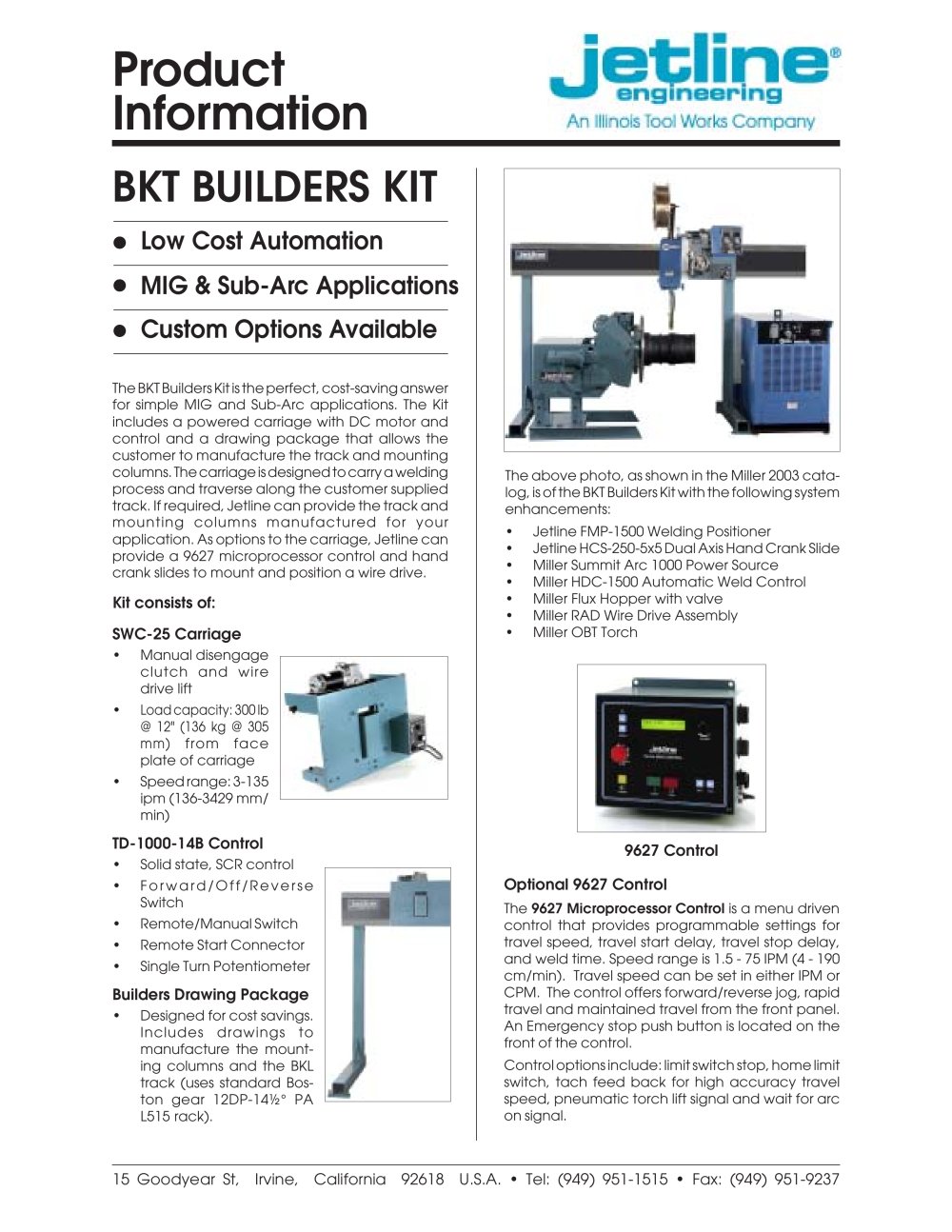 BKT Builders Kit (Side Beams Fabrication Kit) - Jet Line Engineering