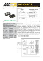 RV-3049-C2 Real Time Clock Module with SPI-Bus