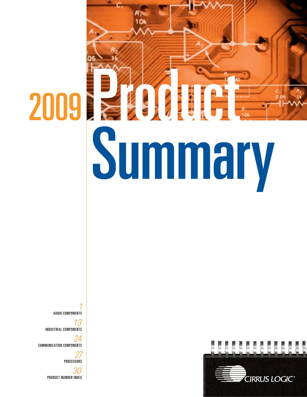 2009 Cirrus Logic Product Summary - Apex Precision Product