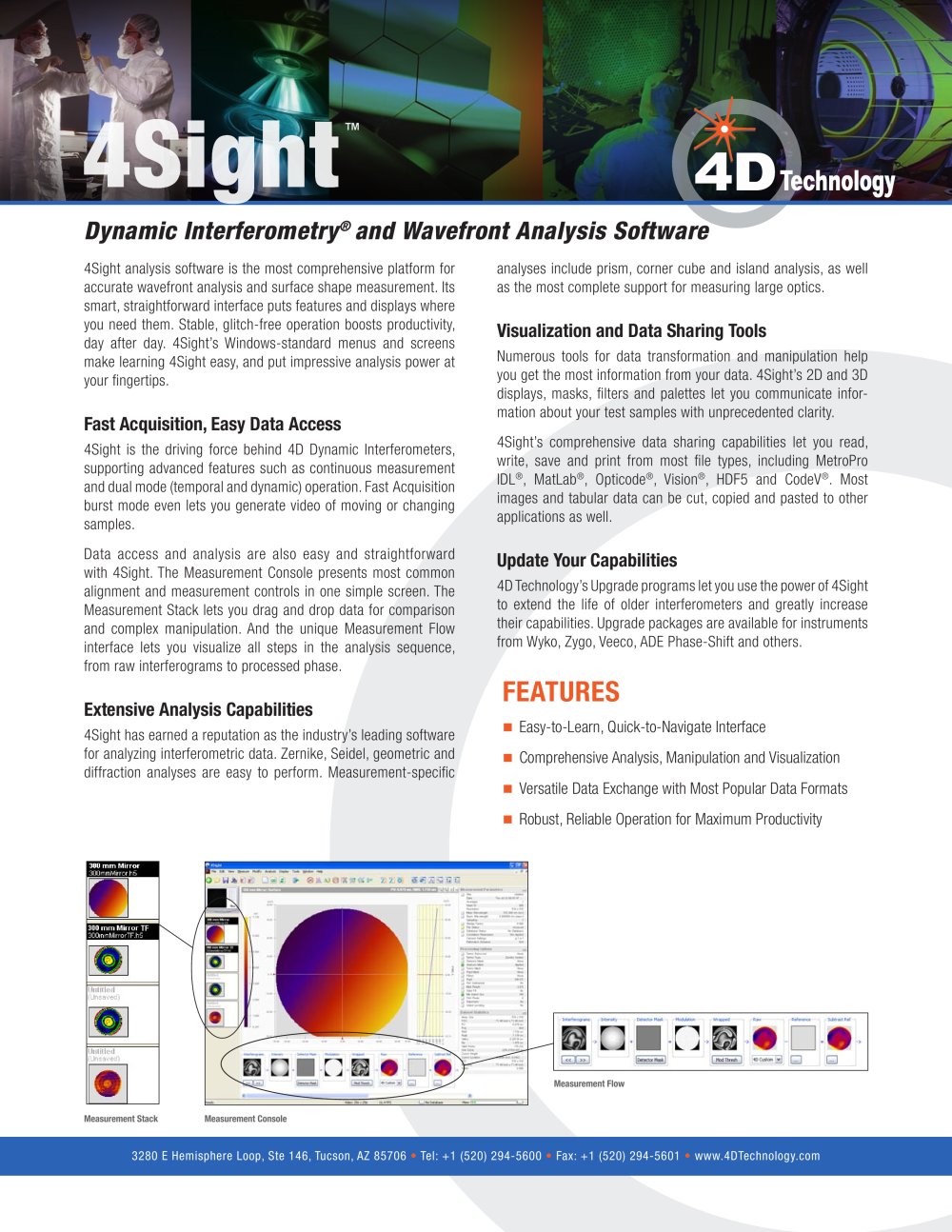 4Sight - Easy Data Acquisition - 4D Technology