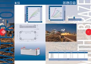 WATER-OIL HEAT EXCHANGERS   WITH BRAZED PLATES m 55