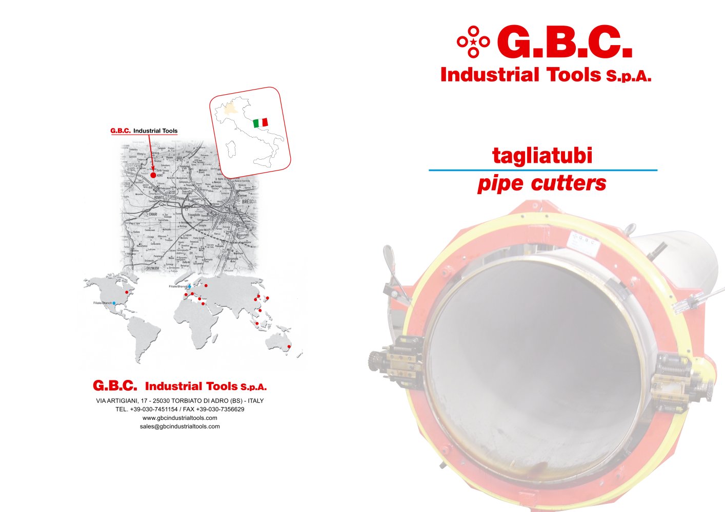 GBC pipe cold cutting machines - G.B.C. INDUSTRIAL TOOLS