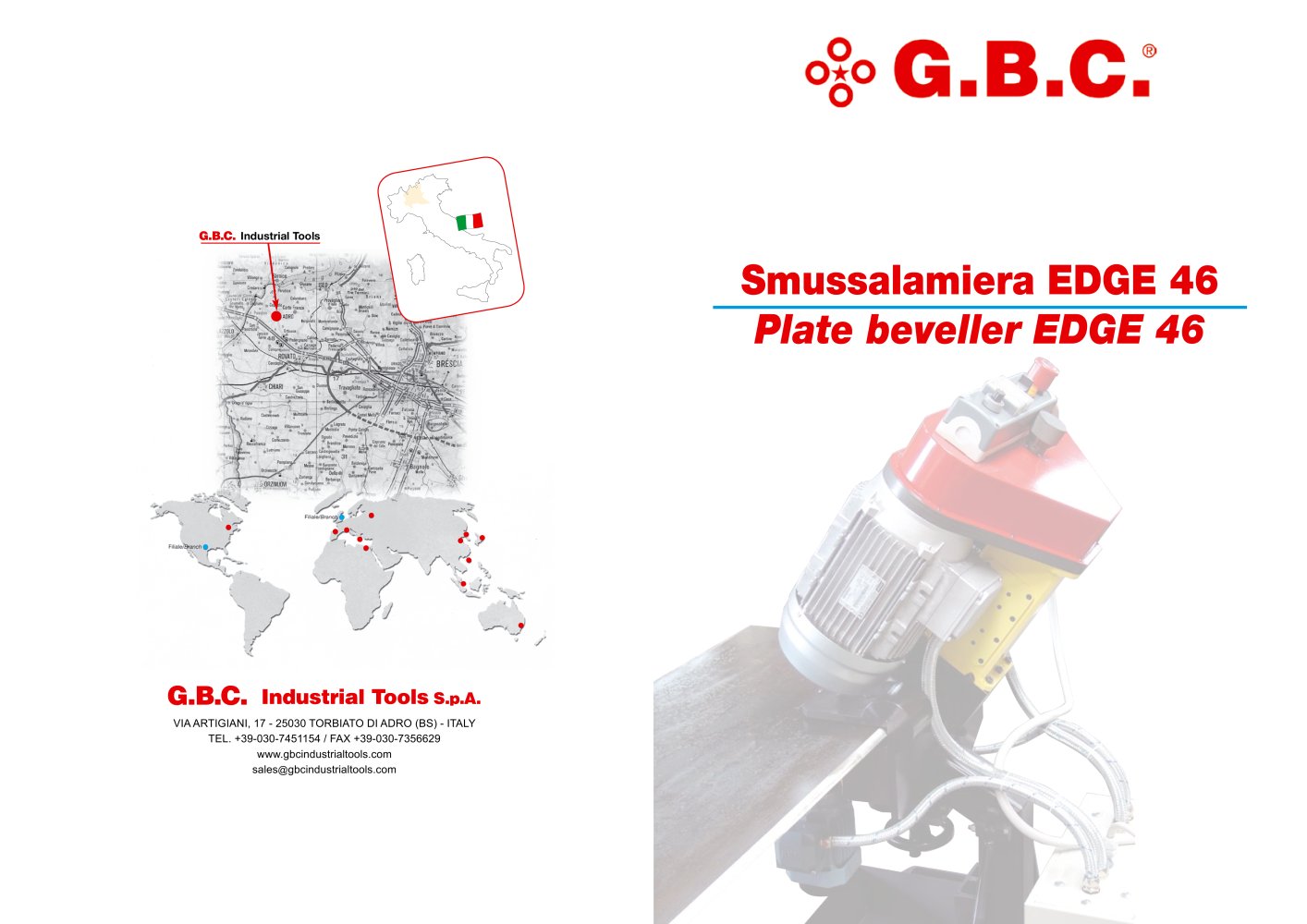 Plate beveller EDGE 46 - G.B.C. INDUSTRIAL TOOLS
