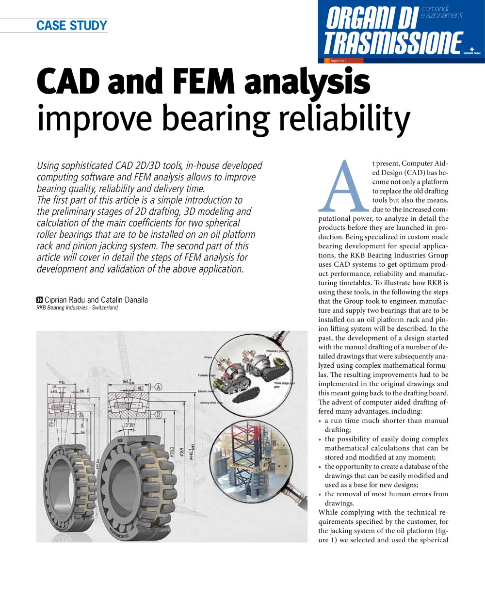 RKB CAD and FEM Analysis Improve Bearing Reliability - RKB Europe