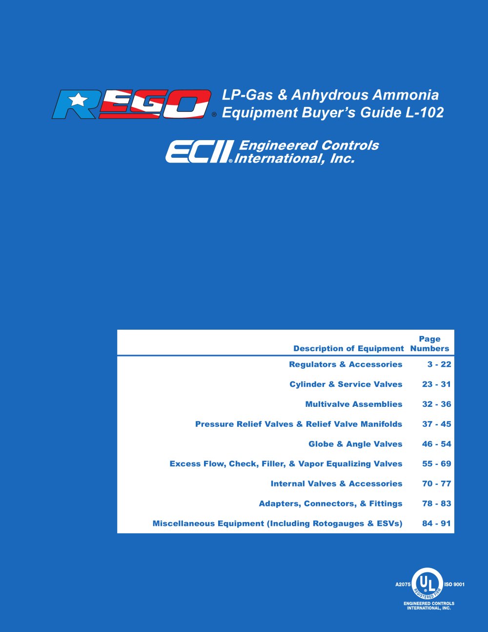 REGO L-102 Catalogue - Rego Europe