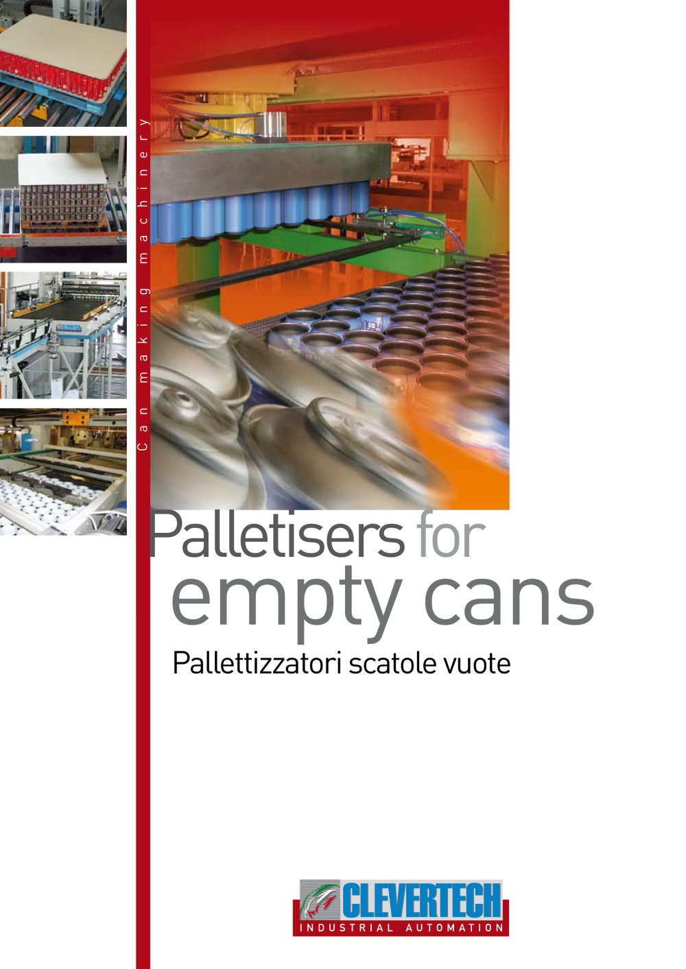 PALLETIZERS FOR EMPTY CANS - CLEVERTECH