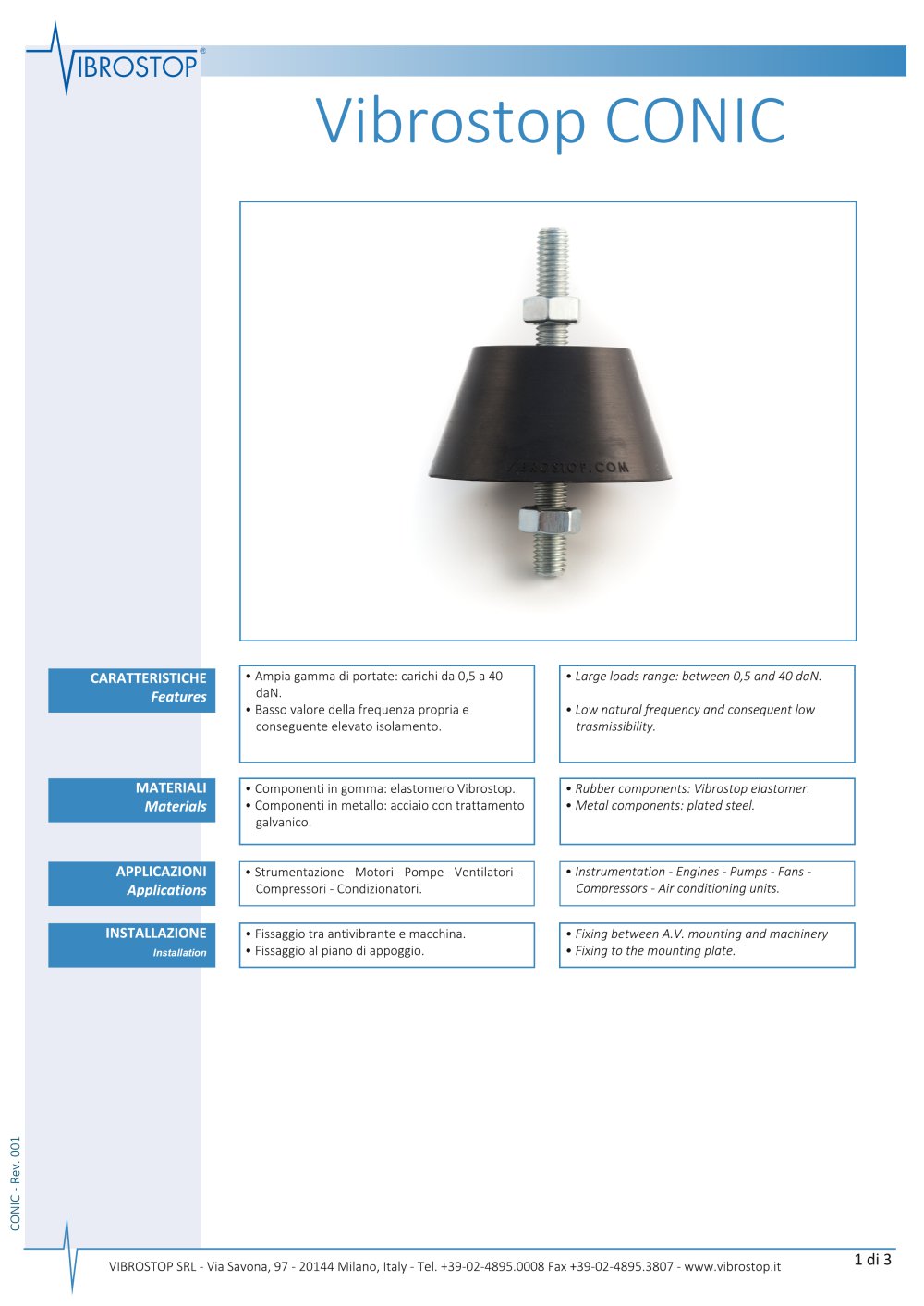 Vibrostop CONIC - Vibrostop