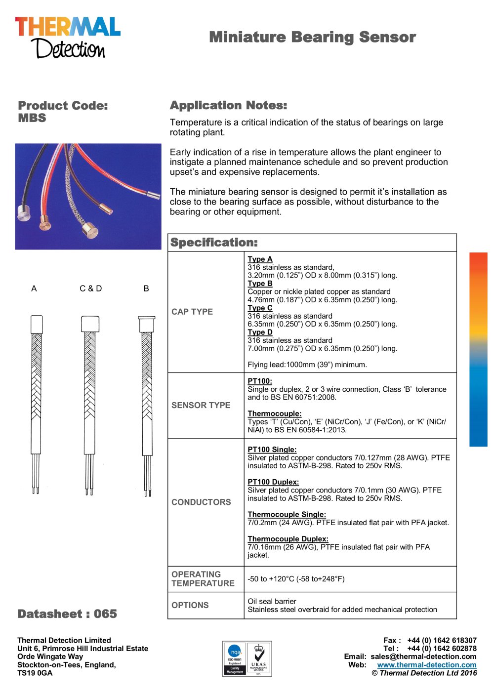 Thermal Detection - 135014, 158429, 90314, 94489, 93297, 344423