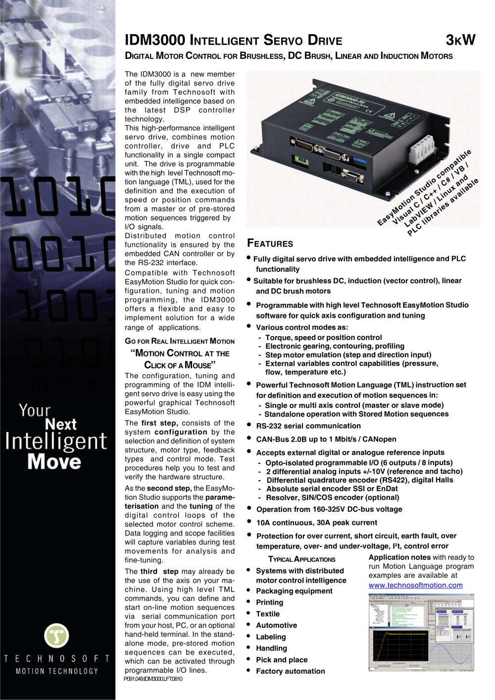 IDM3000 INTELLIGENT SERVO DRIVE - Technosoft