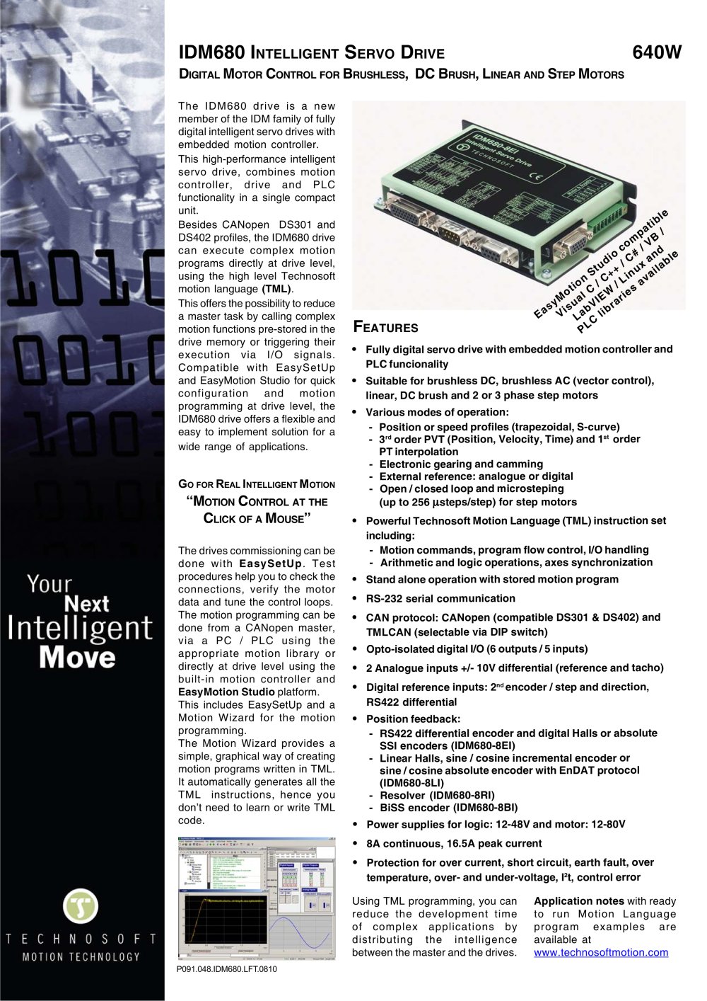 IDM680 INTELLIGENT SERVO DRIVE - Technosoft
