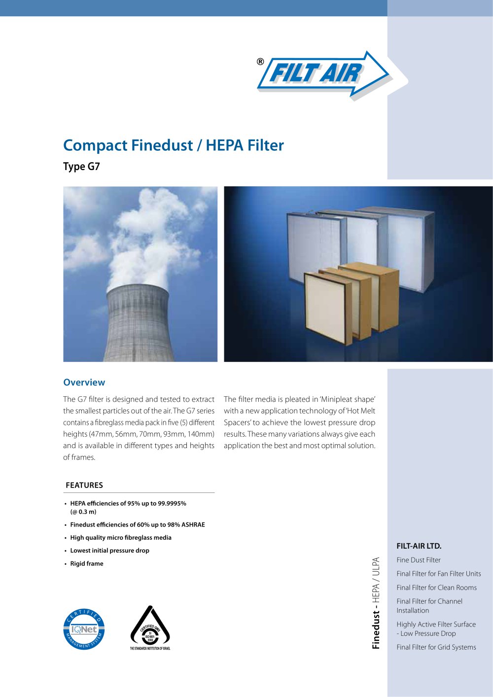 Compact Finedust / HEPA Filter - FILT AIR