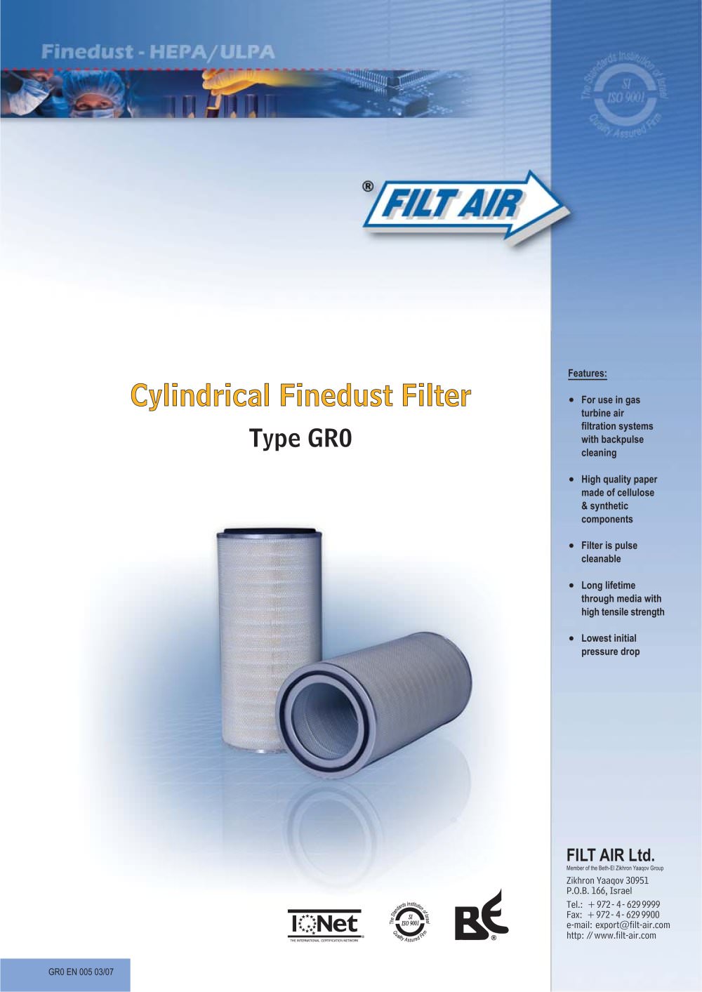 Type GRO - FILT AIR