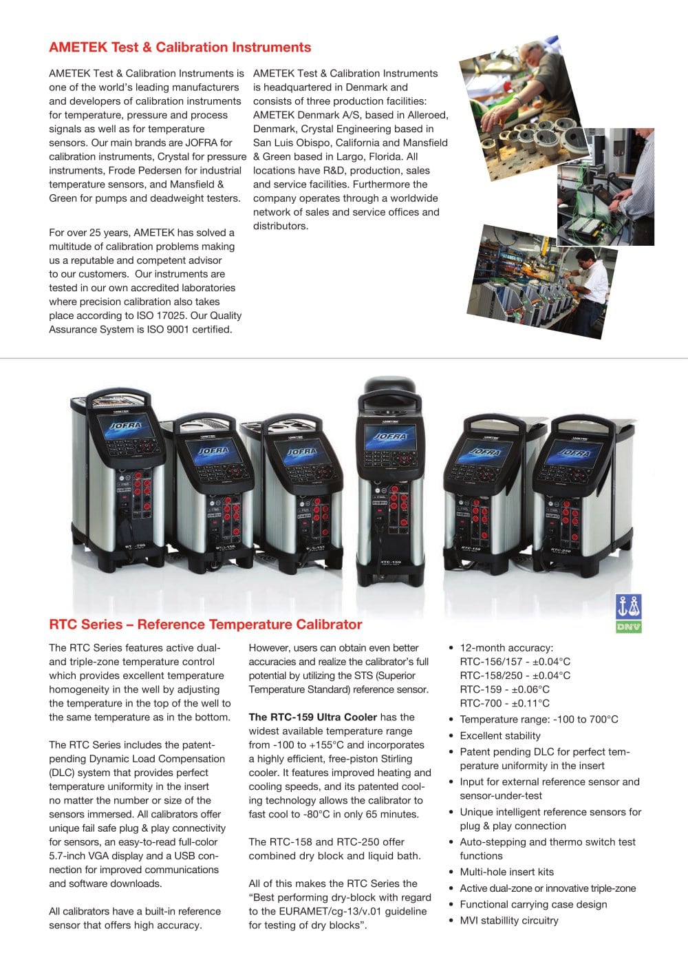 AMETEK Calibration Instruments � JOFRA - 3318, 40479, 5656, 2219, 2227, 2189, 163776