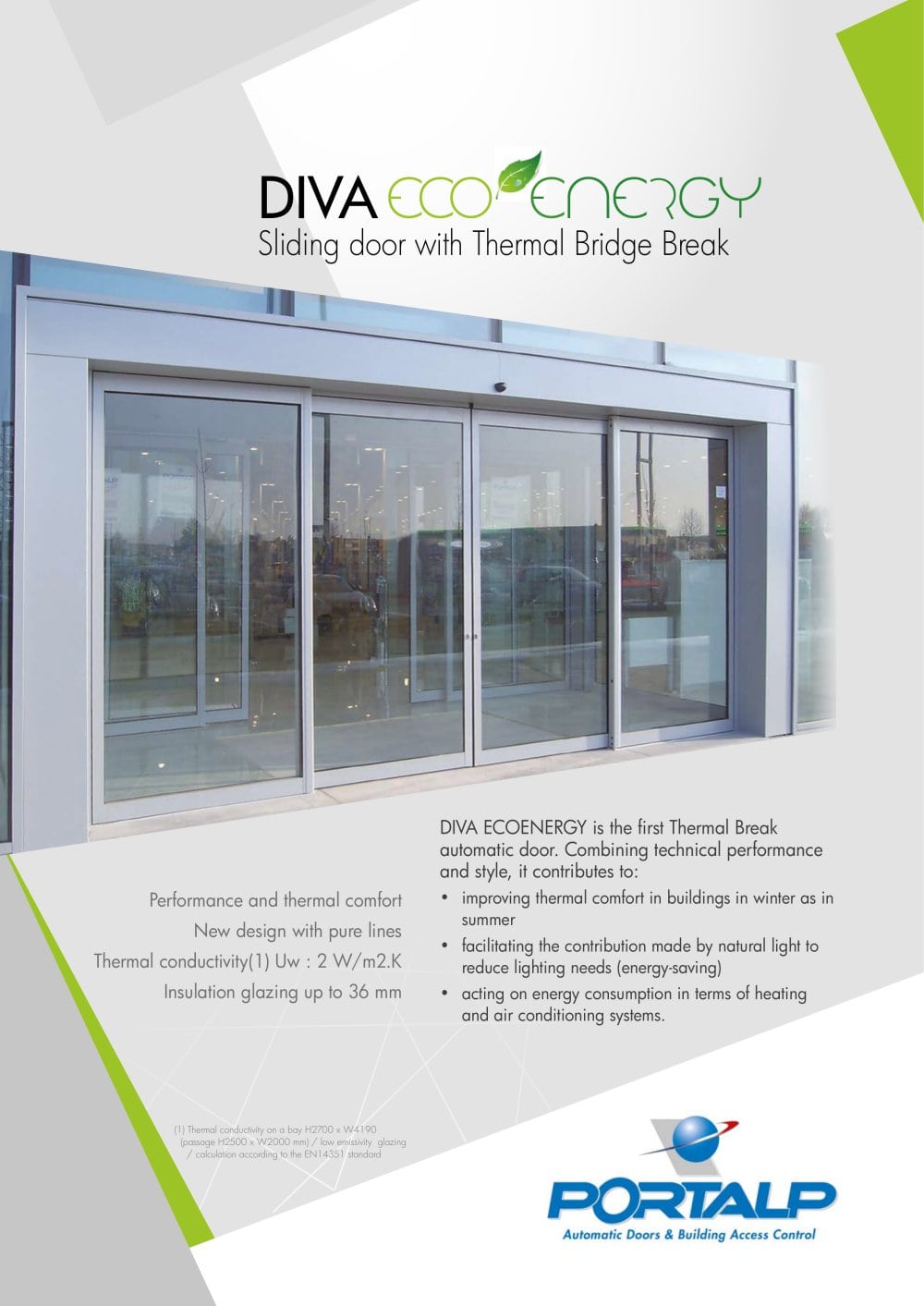Portalp - DIVA ECOENERGY range - PORTALP INTERNATIONAL