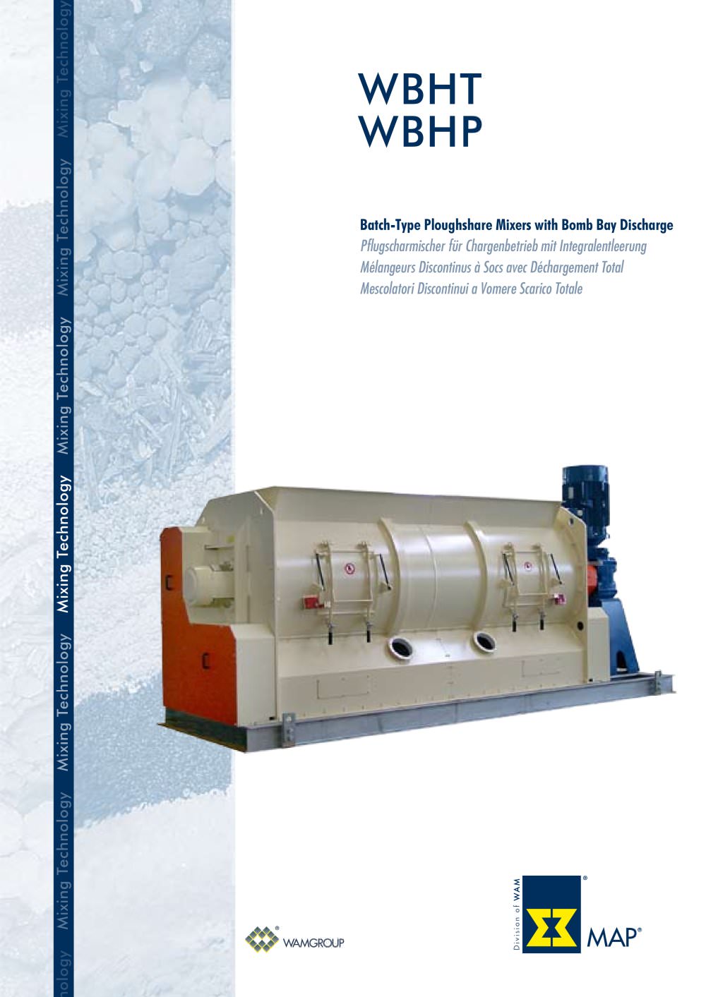 Batch-Type Ploughshare Mixers with Bomb Bay Discharge WBHT WBHP Brochure - WAMGROUP S.p.A
