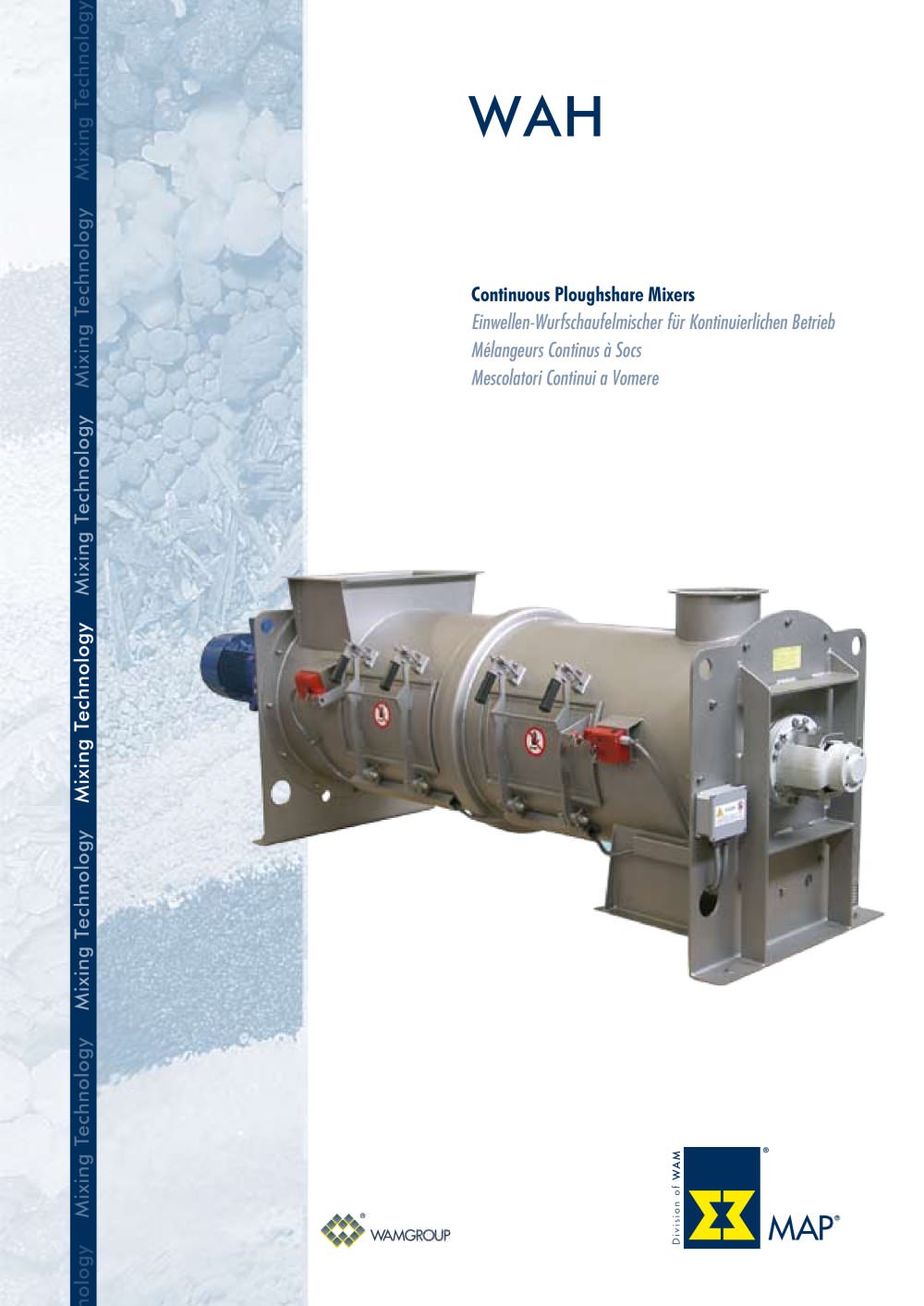 Continuous Ploughshare Mixers WAH Brochure - WAMGROUP S.p.A