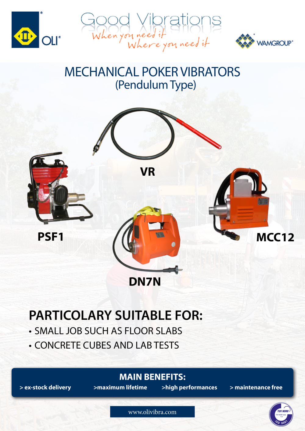 Machinal Poker Vibrators Penducum Type VR  Brochure - WAMGROUP S.p.A
