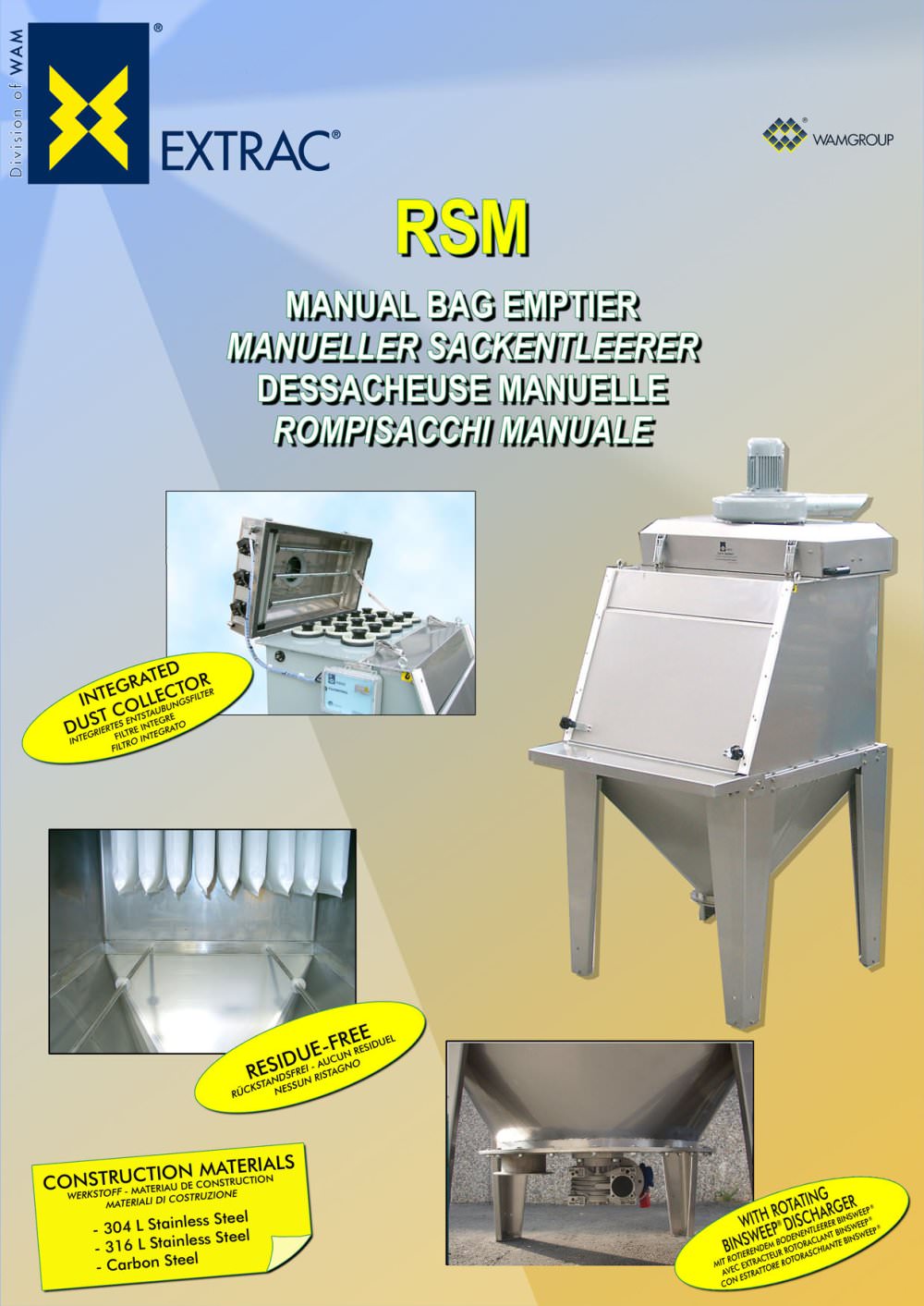 Manual Bag Emptier RSM Brochure - WAMGROUP S.p.A