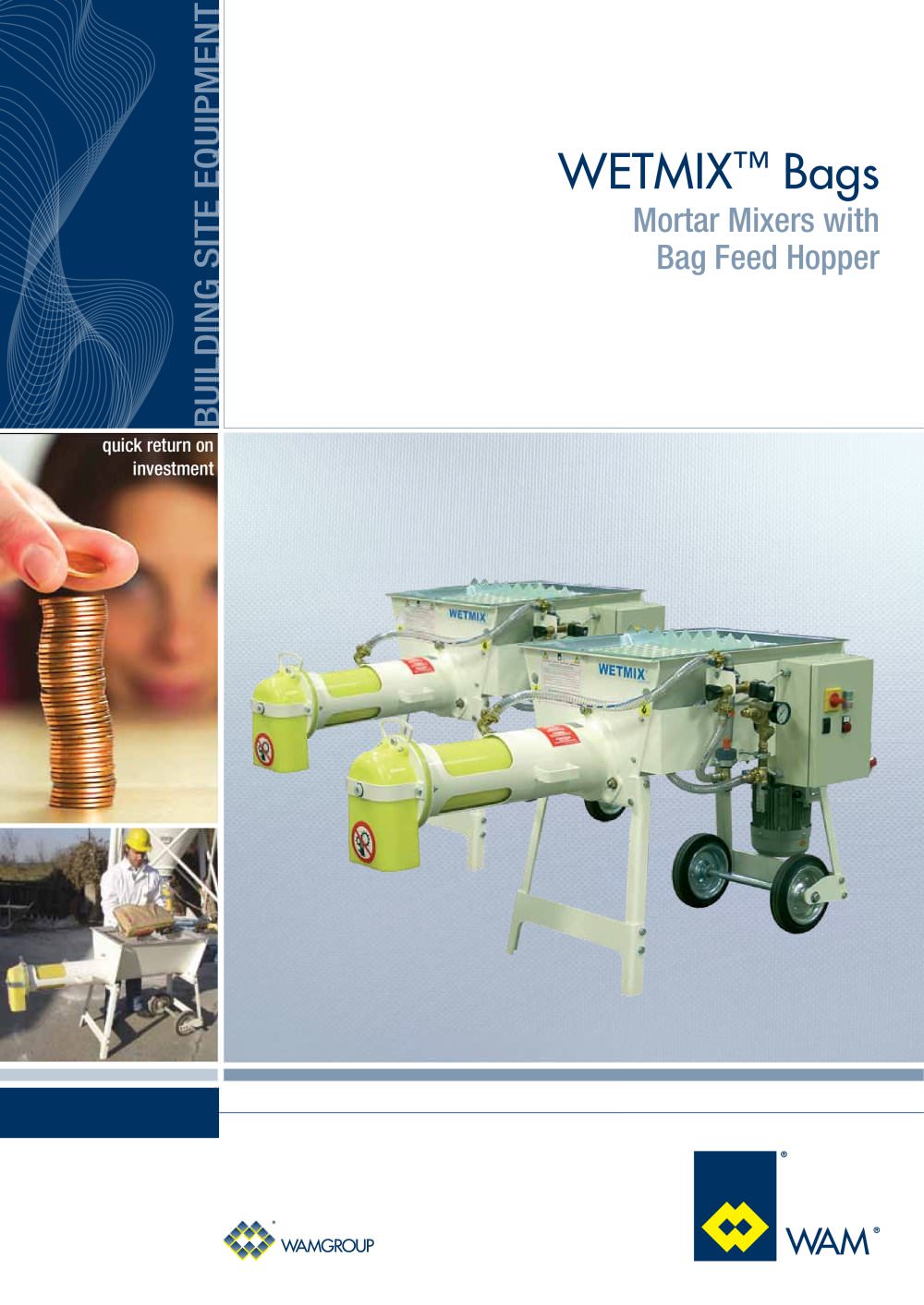 Mortar Mixer with Bags Feed Hopper WETMIX BAGS brochure - WAMGROUP S.p.A