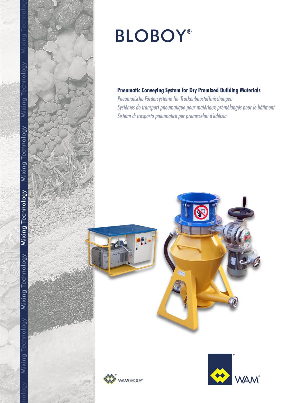 Pneumatic Conveying System for dry Premixed Materias BLOBOY Brochure - WAMGROUP S.p.A