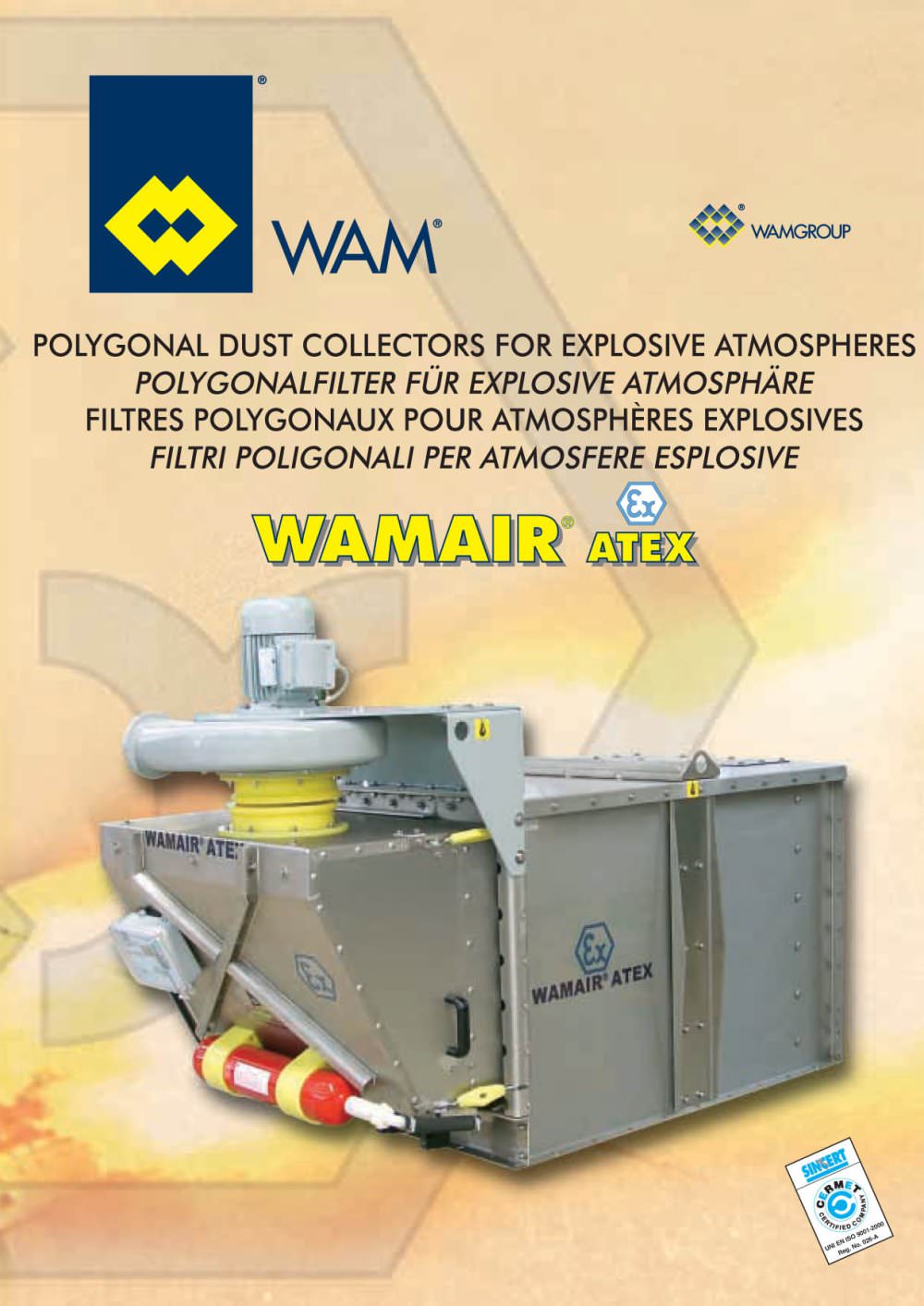 Polygonal Dust Collectors for explosive atmosperes WAMAIR ATEX Brochure - WAMGROUP S.p.A