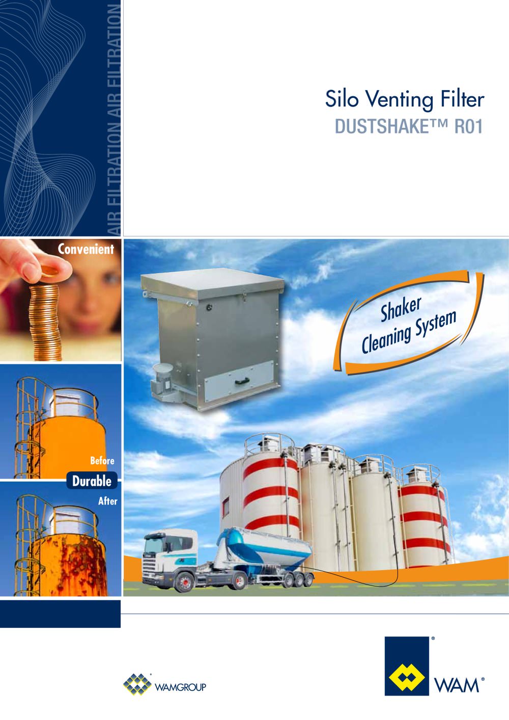 Silo Venting Filter DUSTSHAKE R01 Brouchure - WAMGROUP S.p.A