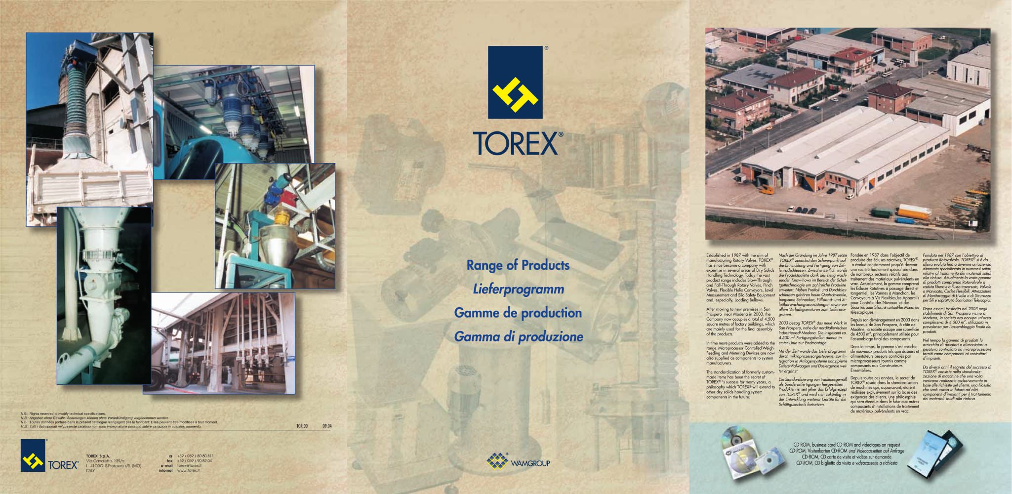 TOREX Product Range Brochure - WAMGROUP S.p.A