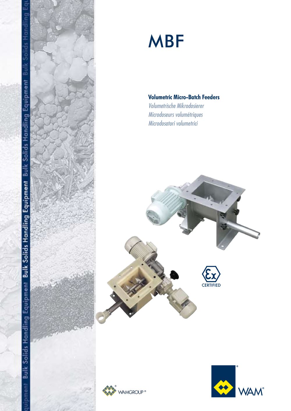 Volumetric Micro- Batch Feeders MBF  Brochure - WAMGROUP S.p.A