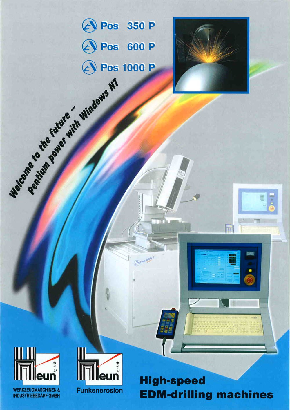 APos 350 CNC-P / APos 600 CNC-P  High speed small hole EDM drilling machine - Heun