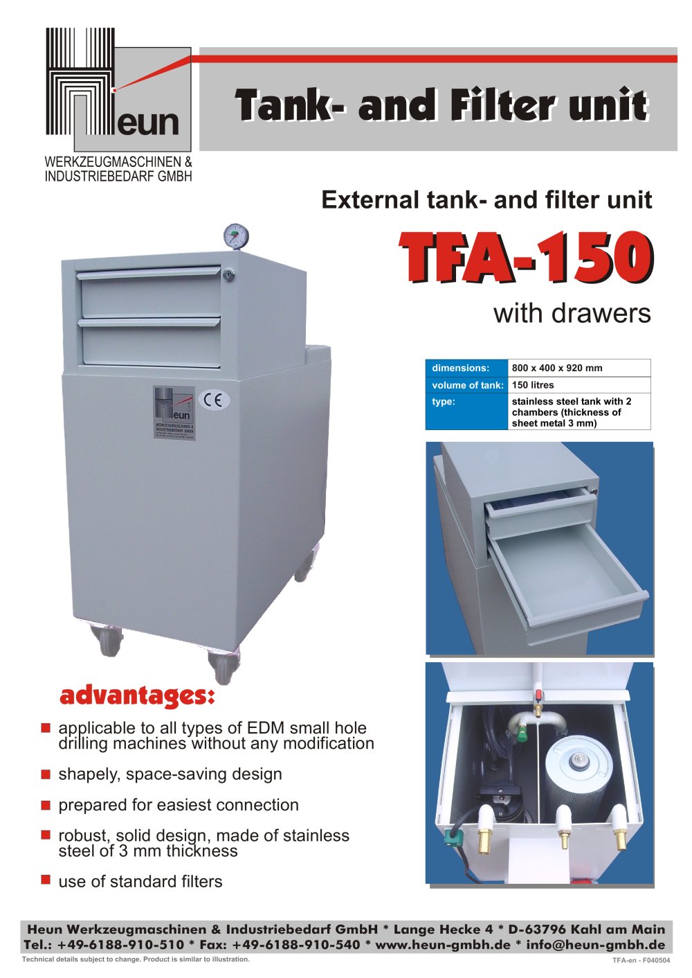 Filter systems TFA-150 - Heun