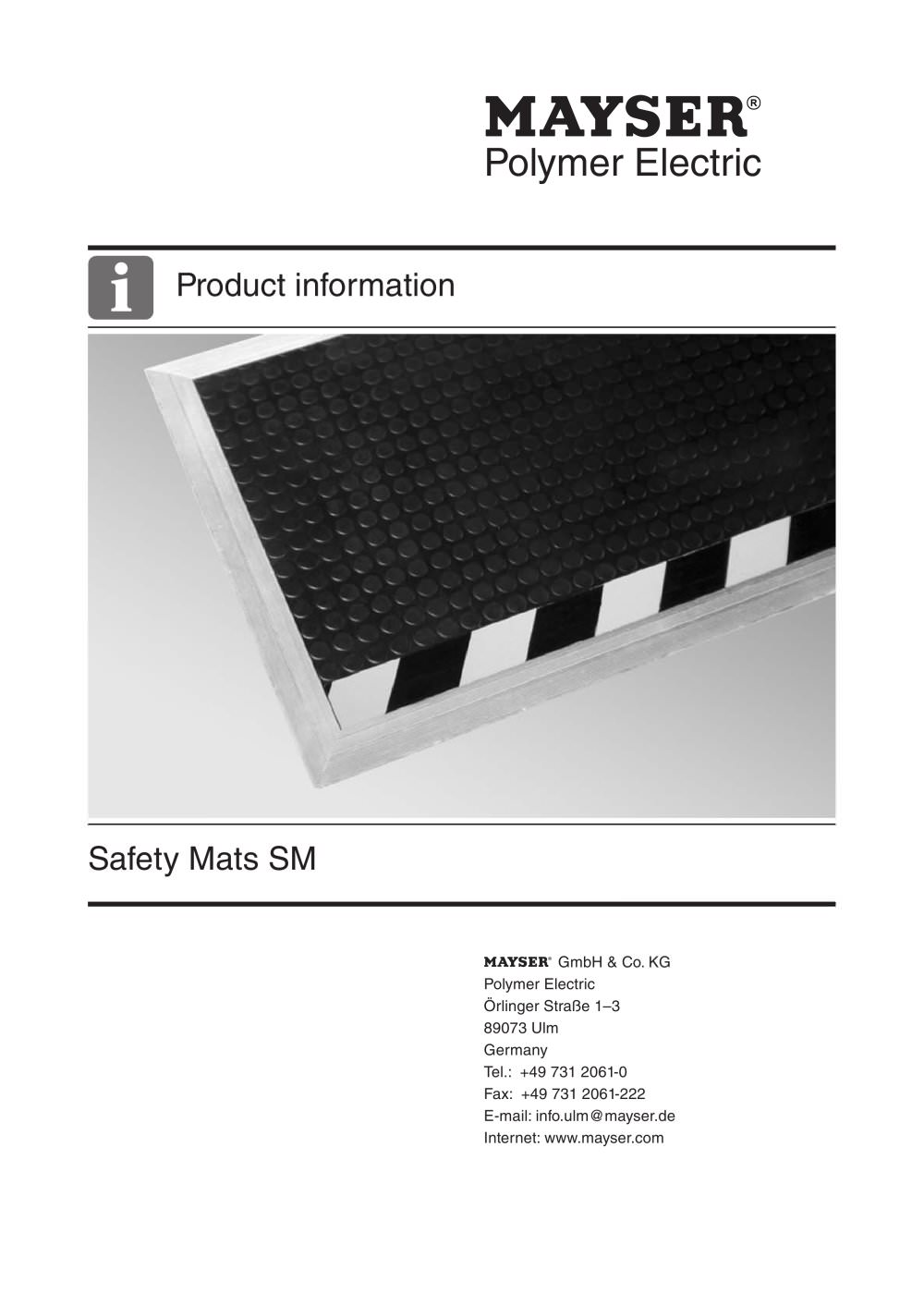 Safety Mats - Mayser GmbH & Co. KG