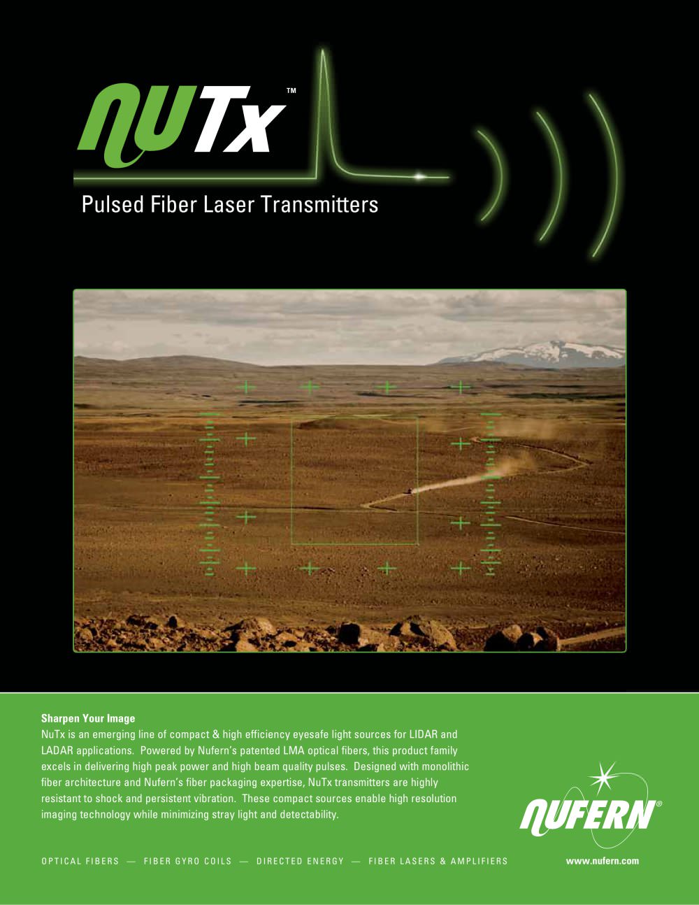 NuTx: Pulsed Fiber Laser Transmitters - Nufern
