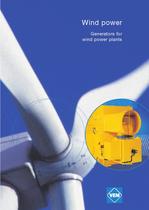 Wind power generators for wind power plants